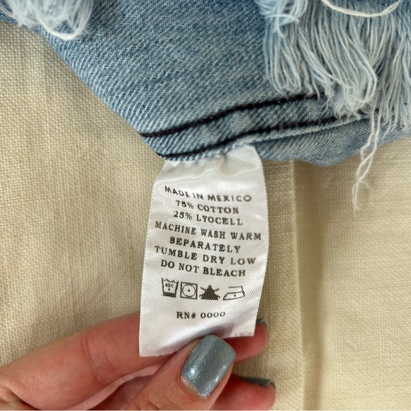 ABLE Cut Off Denim Cropped Tank Top - Picture 6 of 6